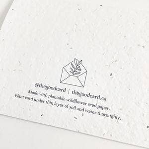 Plantable Greeting Card