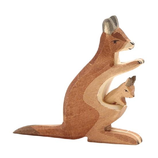 Wooden Animals | Kangaroo & Joey