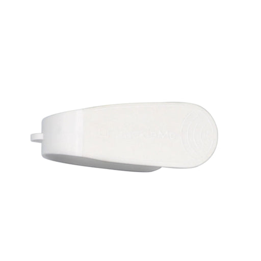 clek unbuckle me, white and off white rounded device for unbuckling car seat buckles