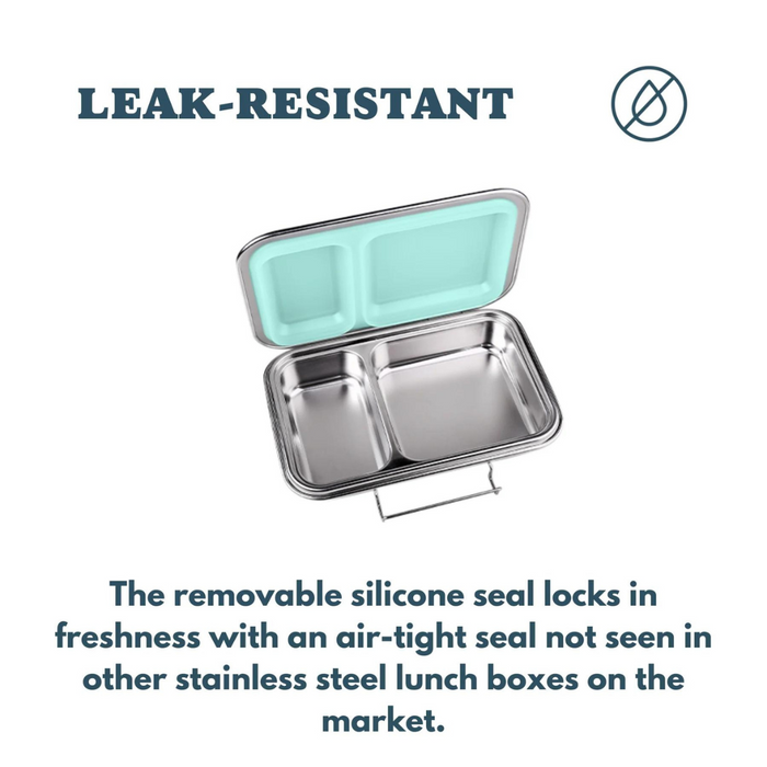 Leak-Resistant Stainless Steel Lunch Box | The Snacker