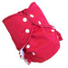 amp one size duo cloth diaper pomegranate red