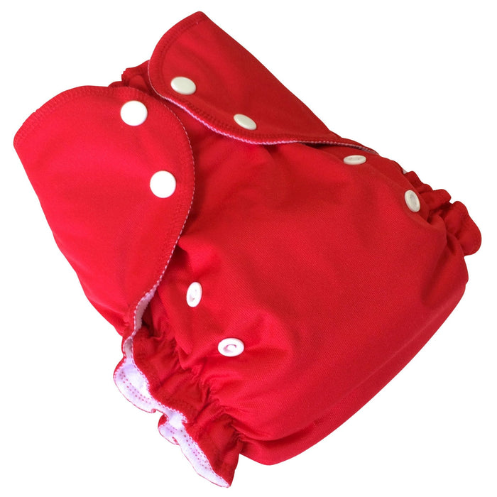 amp one size duo cloth diaper red