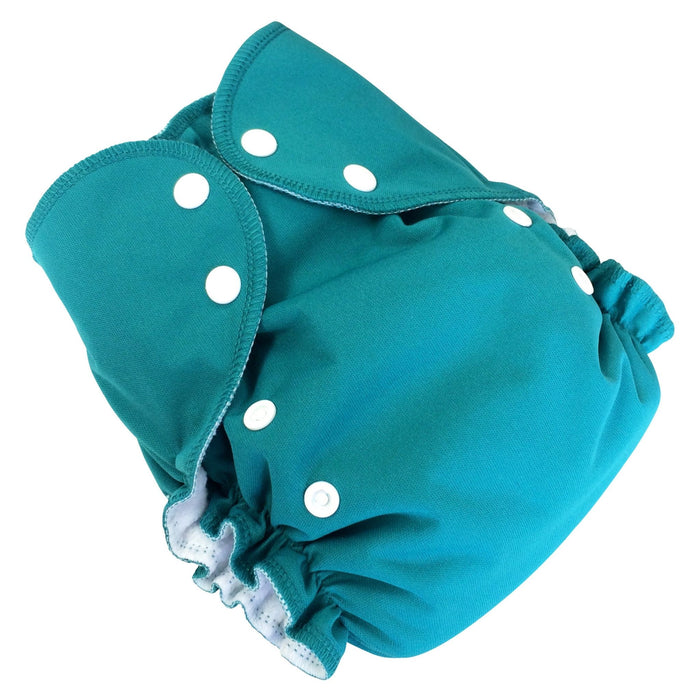 amp one size duo cloth diaper surf turquoise