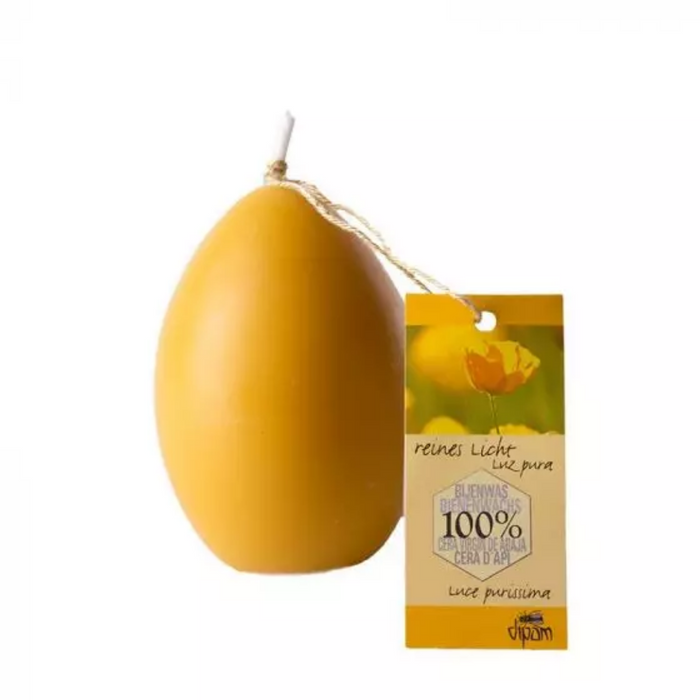 Egg Shaped Beeswax Candle