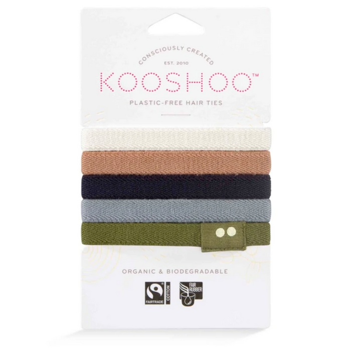 Kooshoo Plastic-Free Organic Hair Ties