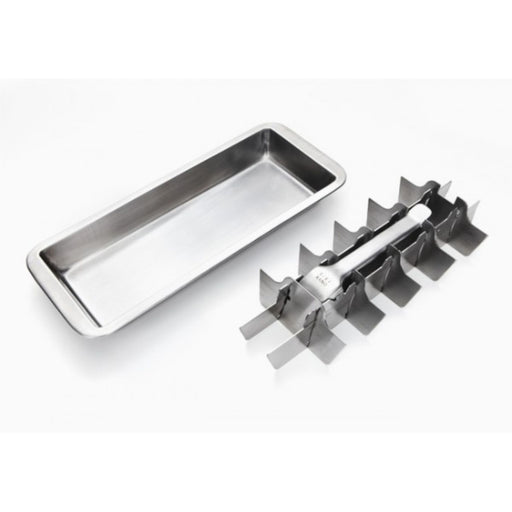 onyx stainless steel ice cube tray, inside part separted and tongs