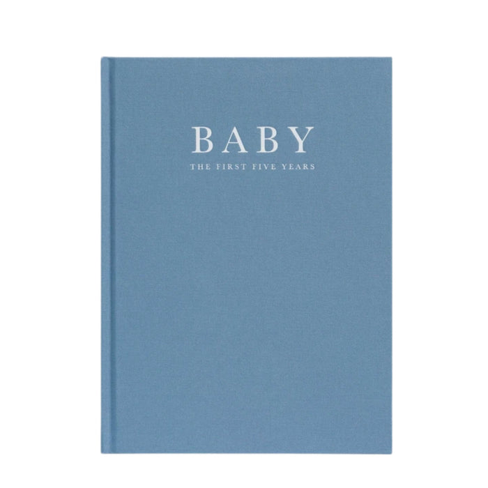 write to me baby journal first five years blue